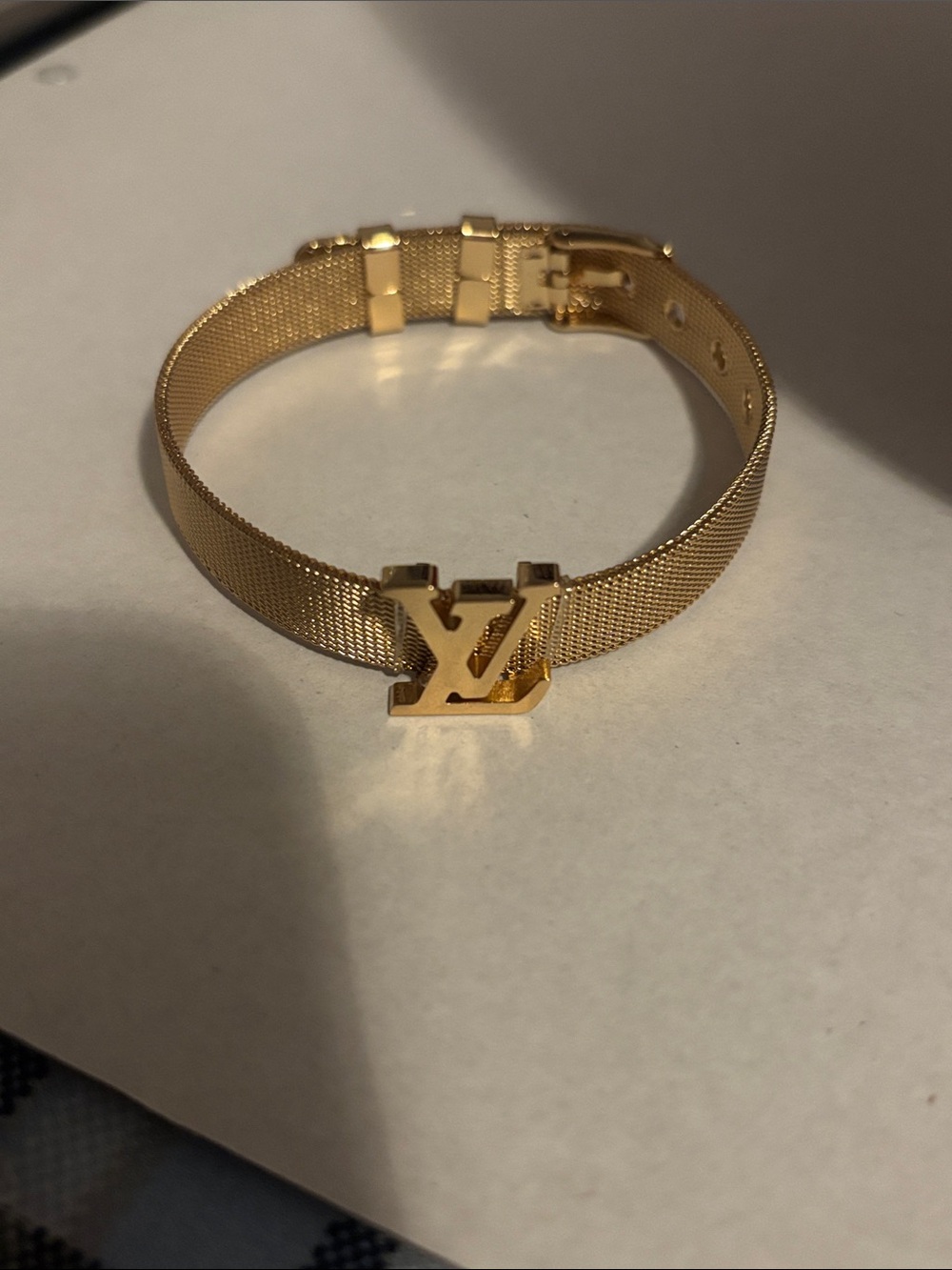 Stainless steel bracelet Gold Emblem